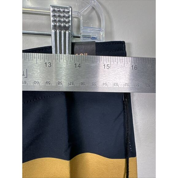 Dark Seas Division‎ Overall Boardshort 30 Black Tobacco Stripes 19" Beach Swim - Picture 7 of 8